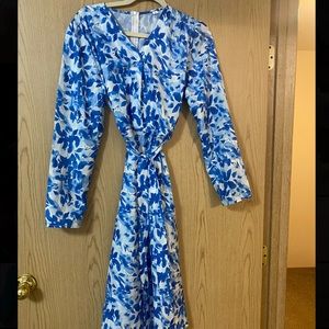 Blue long dress like new size M